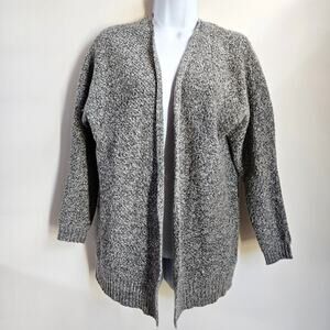 Express Gray Wool Blend Sweater Cardigan Size S Casual Minimalist Professional